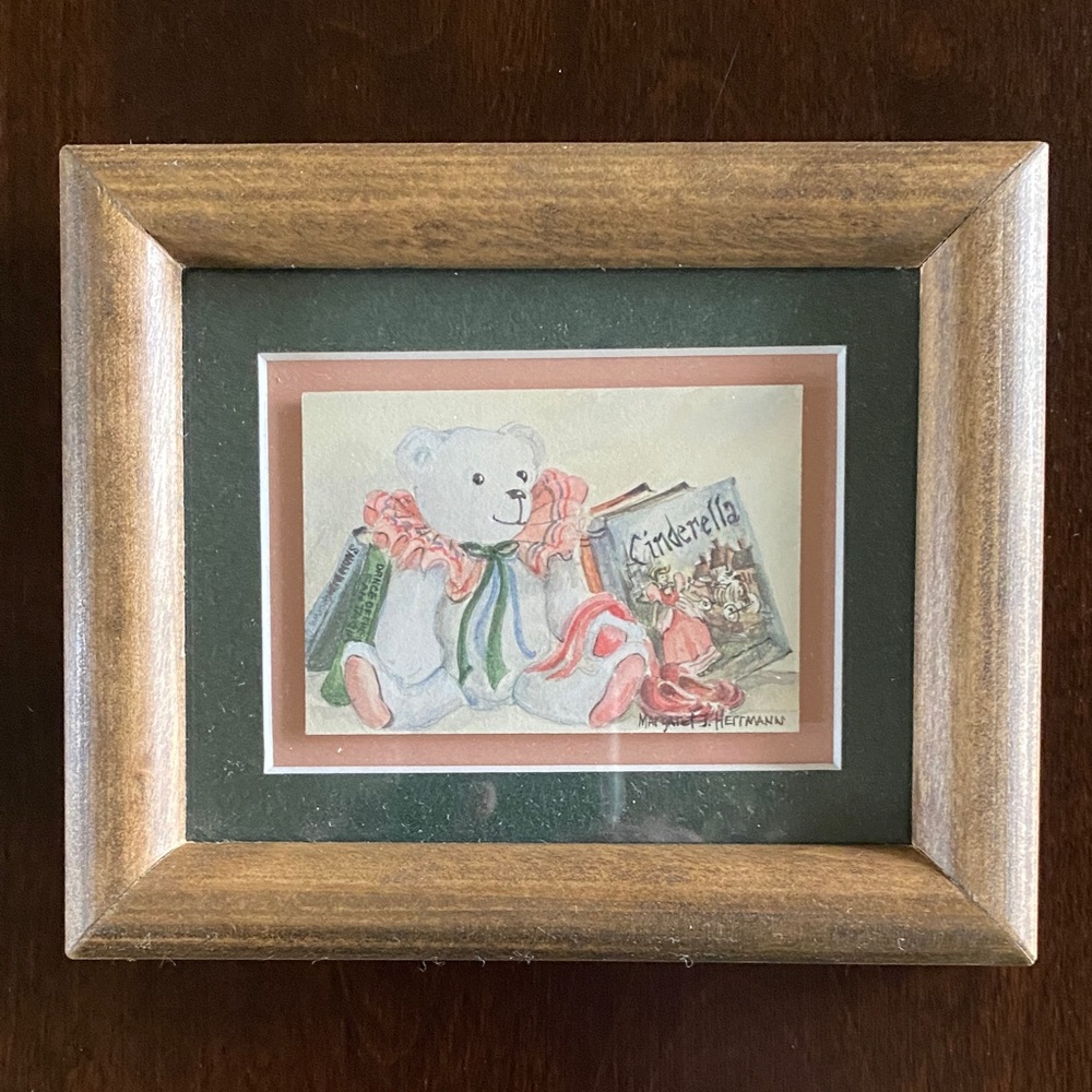 Framed Teddy Bear Art Print